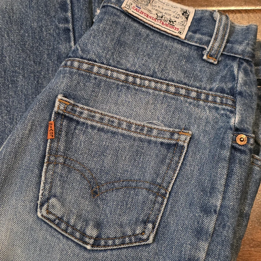 Vintage 1970's Orange Tag  California Straight Levis - Picture 3 of 9